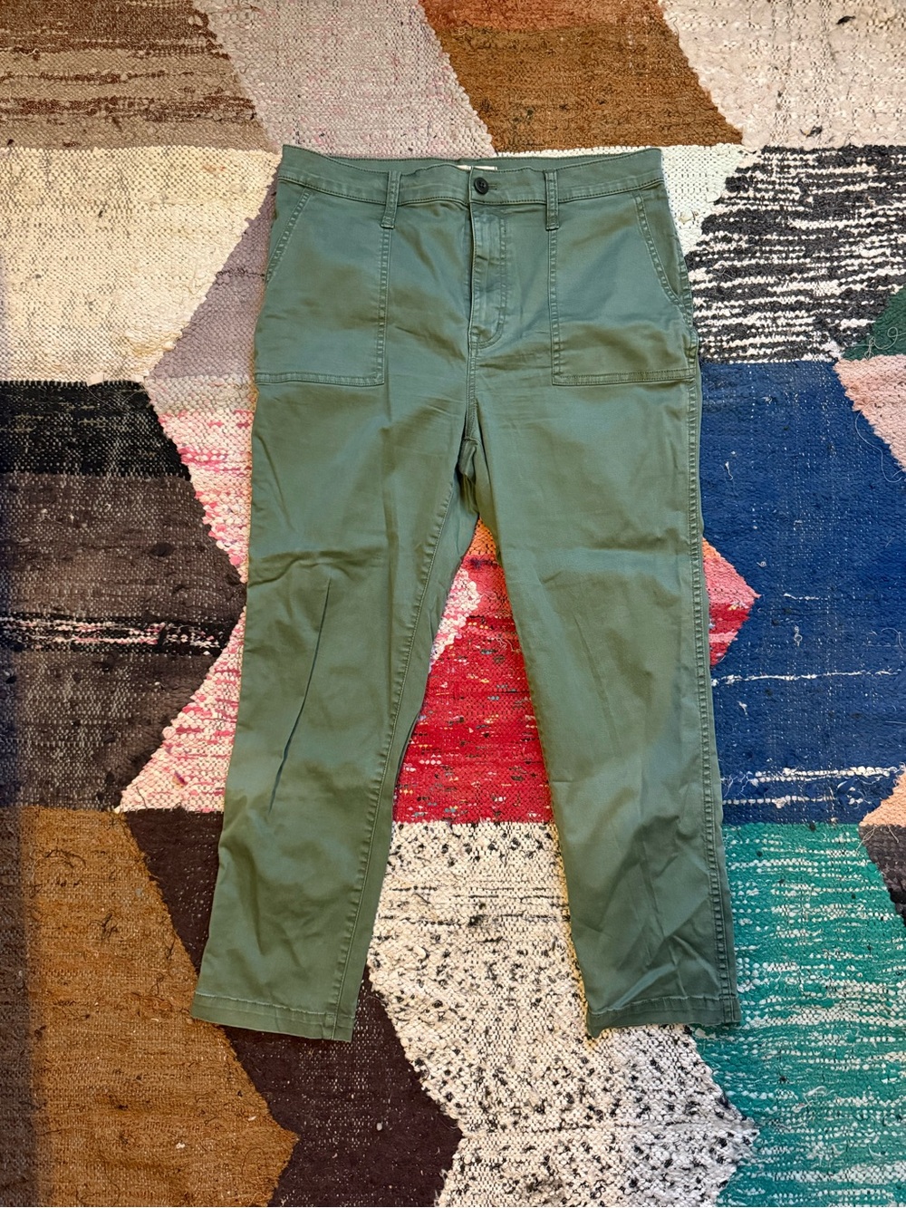 Madewell Olive Green Utility Chinos